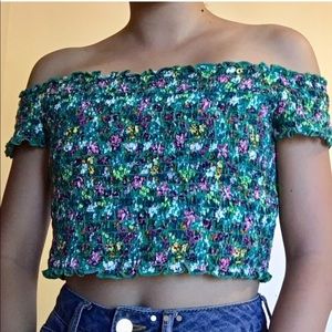 Off the shoulder floral top